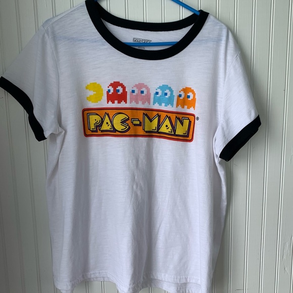 PAC-MAN (XL) Blinky, Pink, Player + T-Shirt Short Sleeve White trimmed in Black - Picture 3 of 5
